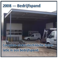 Tekstvak: 2008  Bedrijfspand




Complete elektrotechnische installatie in een bedrijfspand.  